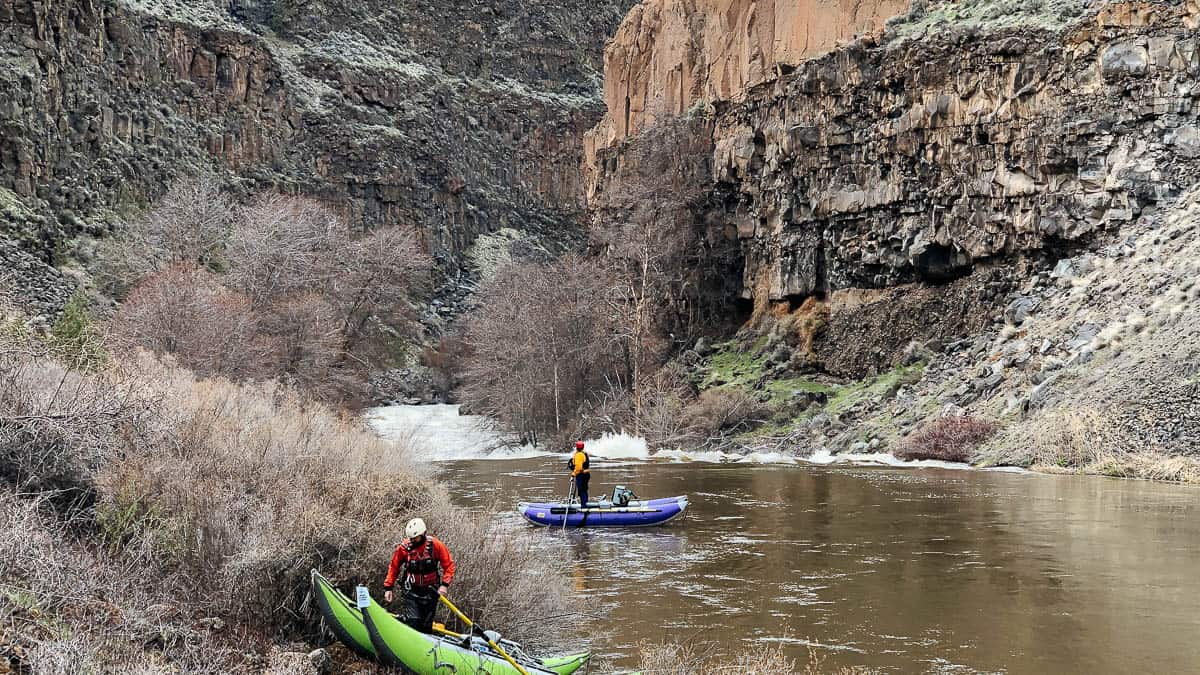 Heading into China Dam on the Crooked River