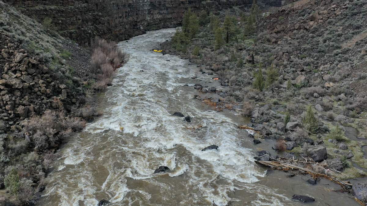 No Name Rapid on the Crooked River at 3400 cfs