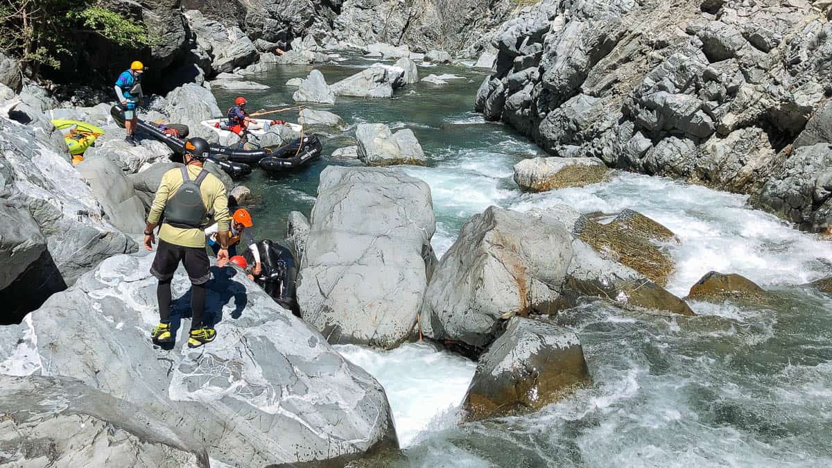 Portaging Sieve Rapid #2 on the Chetco River