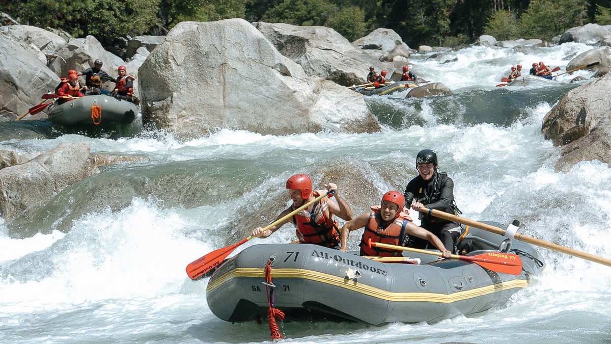 One of the many steep rapids on Cherry Creek