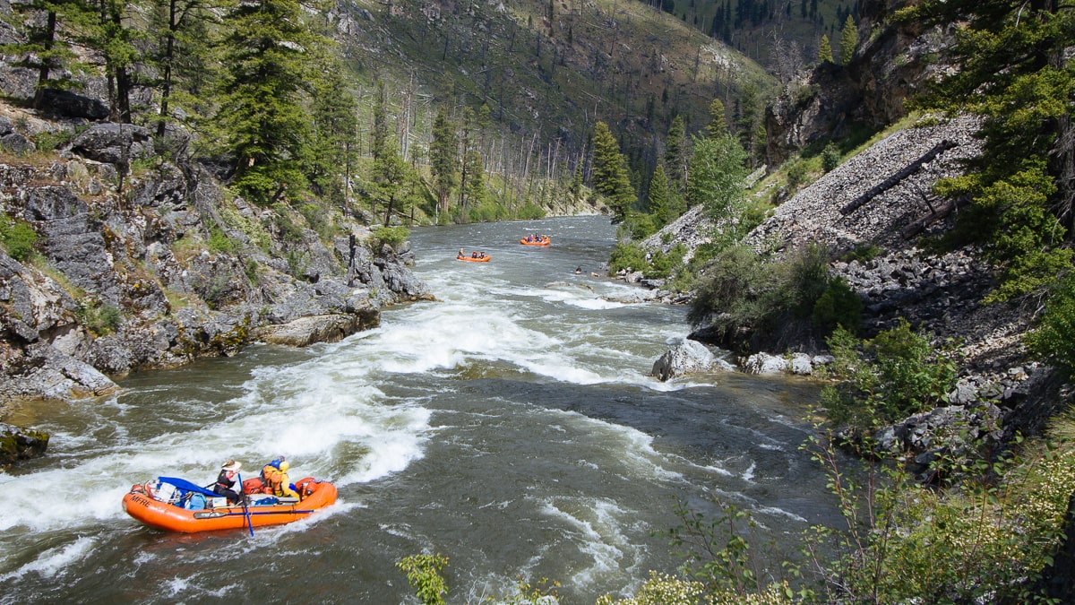 Pistol Creek Rapid on the Middle Fork of the Salmon River