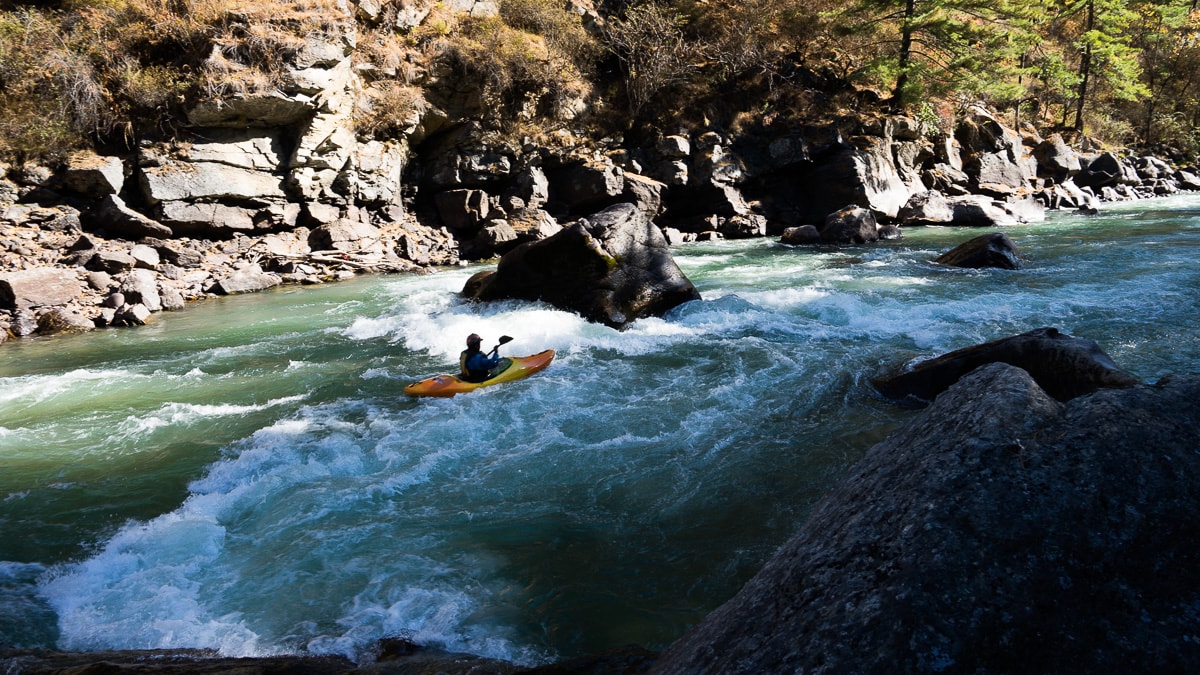 First Rapid on the Chamkar Chhu