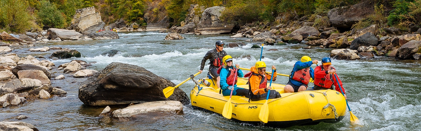 Rafting on the Thimphu Chhu in Bhutan