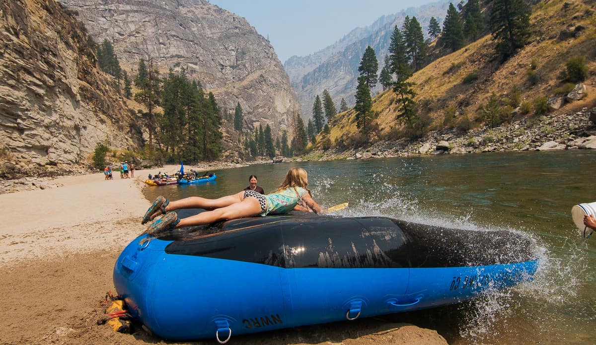 Raft Slide on the Middle Fork of the Salmon River