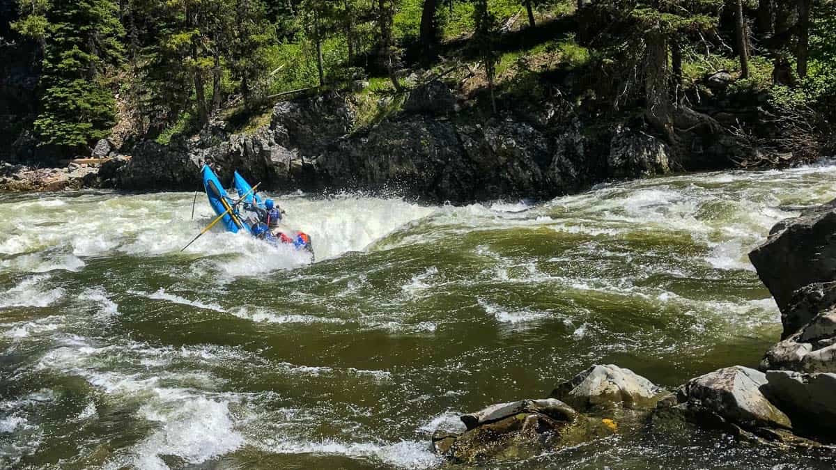 High water Velvet Falls on the Middle Fork of the Salmon