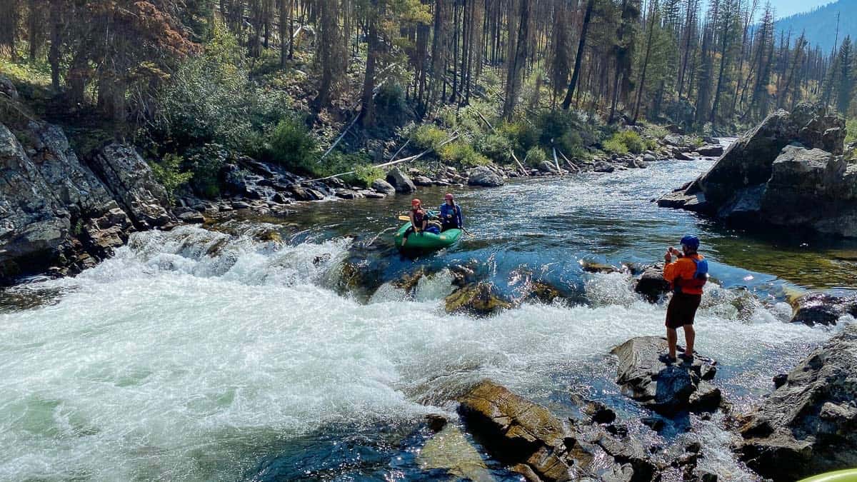 Low water Velvet Falls on the Middle Fork of The Salmon