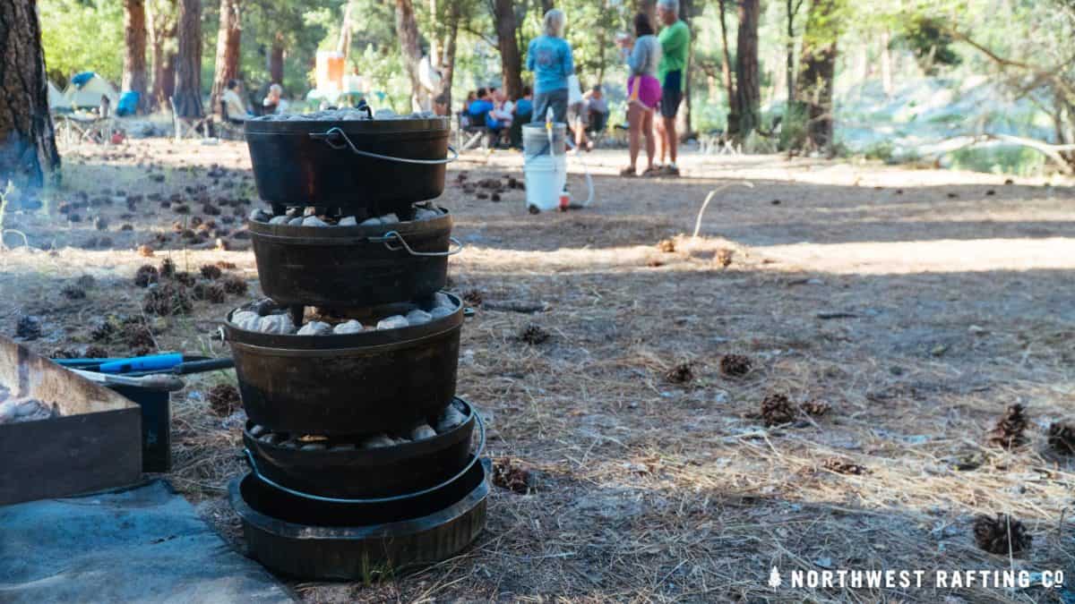 Stacked Dutch Oven Cooking