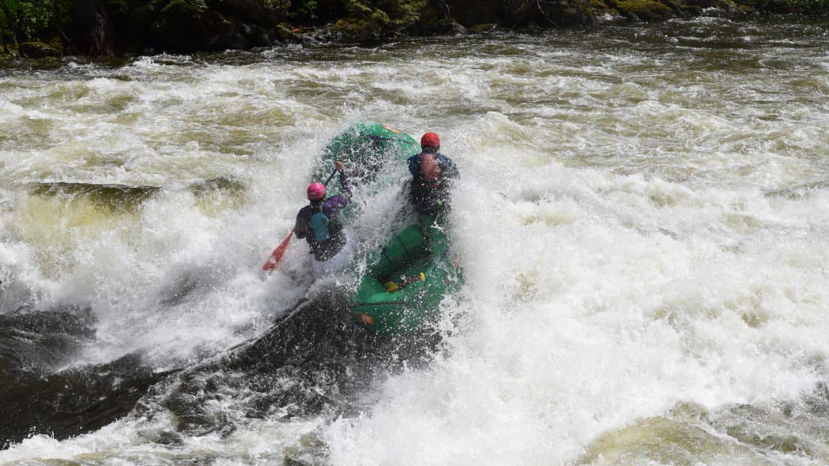 Running the hero line at Lochsa Falls