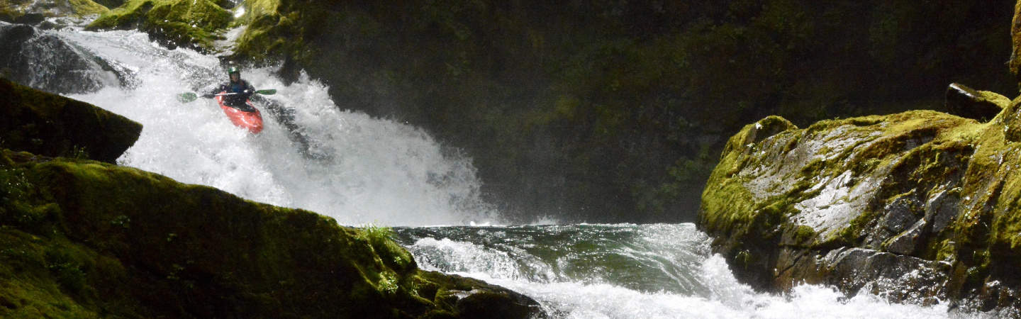 The autoboof off the falls is one of the highlights of the run.