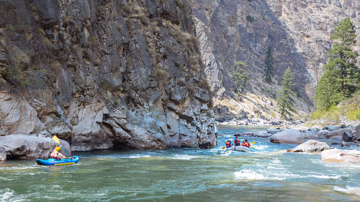 Lower Cliffside Rapid at Low Water