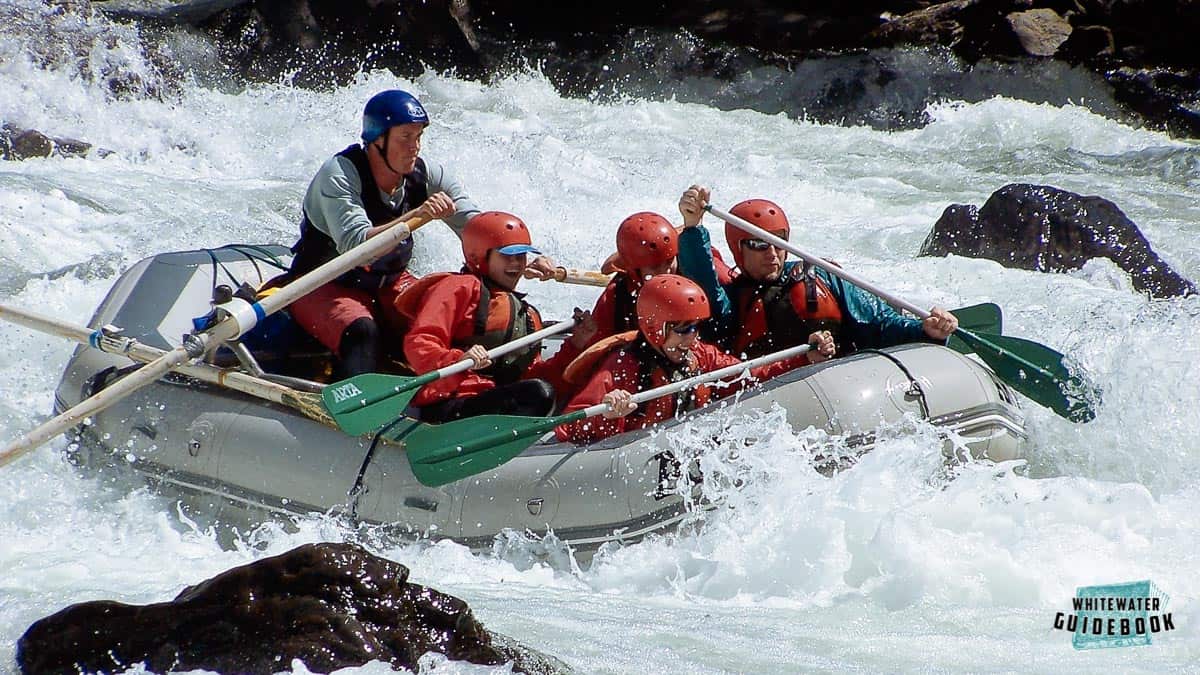 Oar Paddle Combo on the Tuolumne River