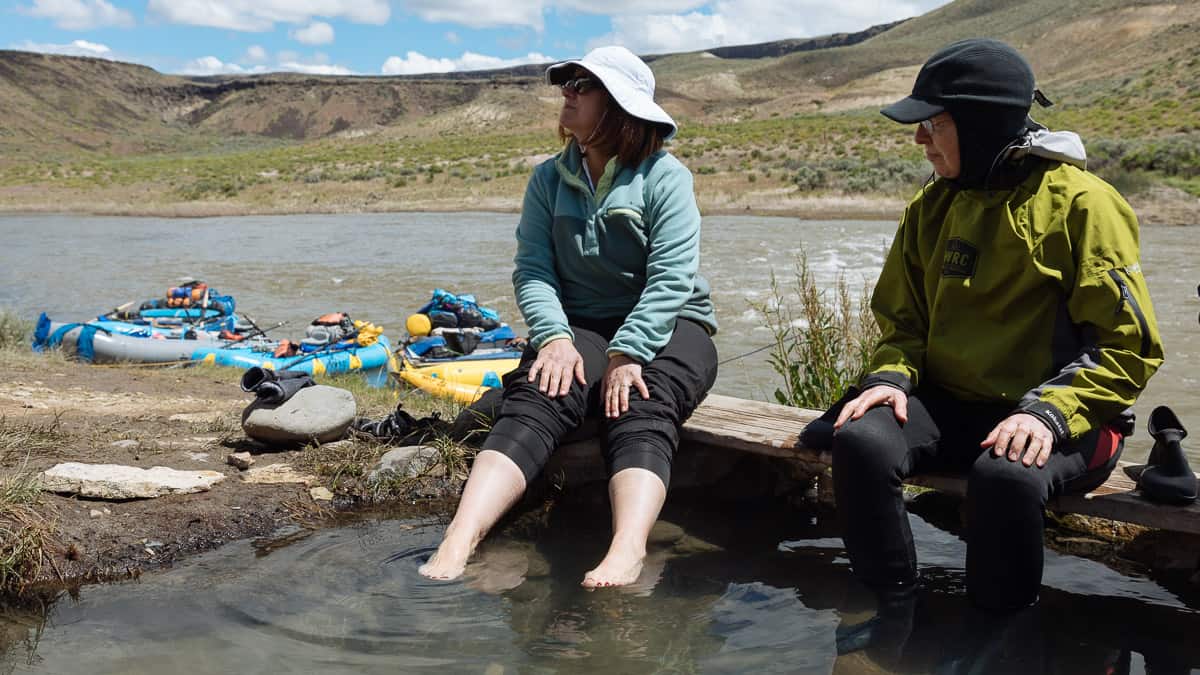 Hot springs on the Owyhee River