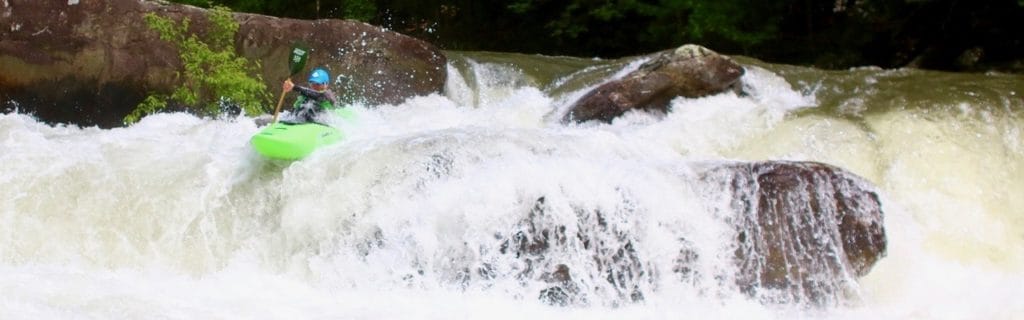 Mark Paddling the Cheoah River