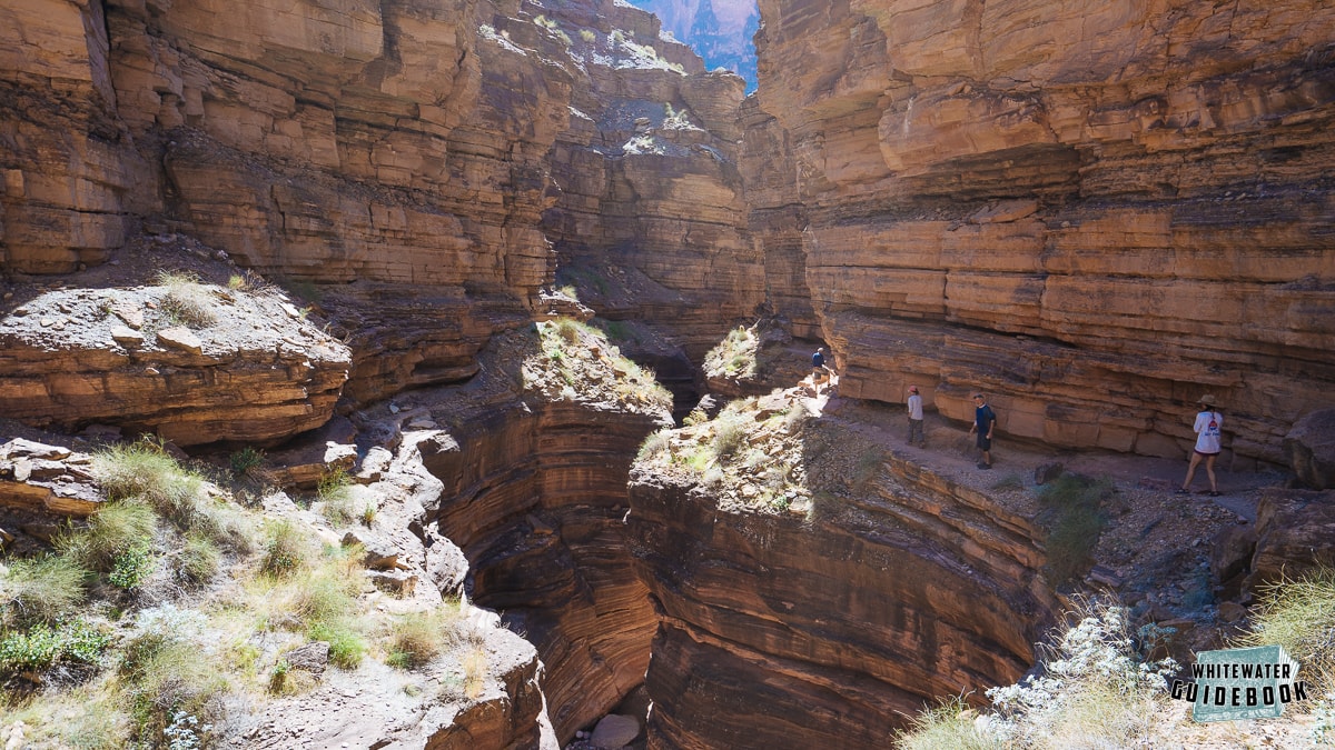 Hiking along Deer Creek in the Grand Canyon