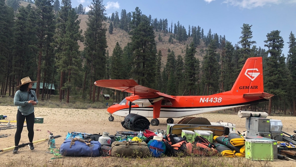 Flying Gear Into Indian Creek