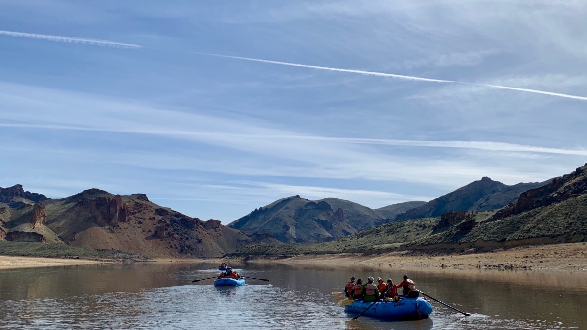 Paddling Across the Reservoir