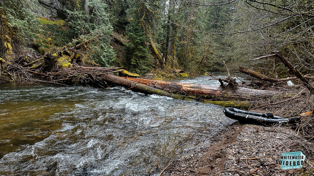 River wide Logjam on the Upper Upper Wind River