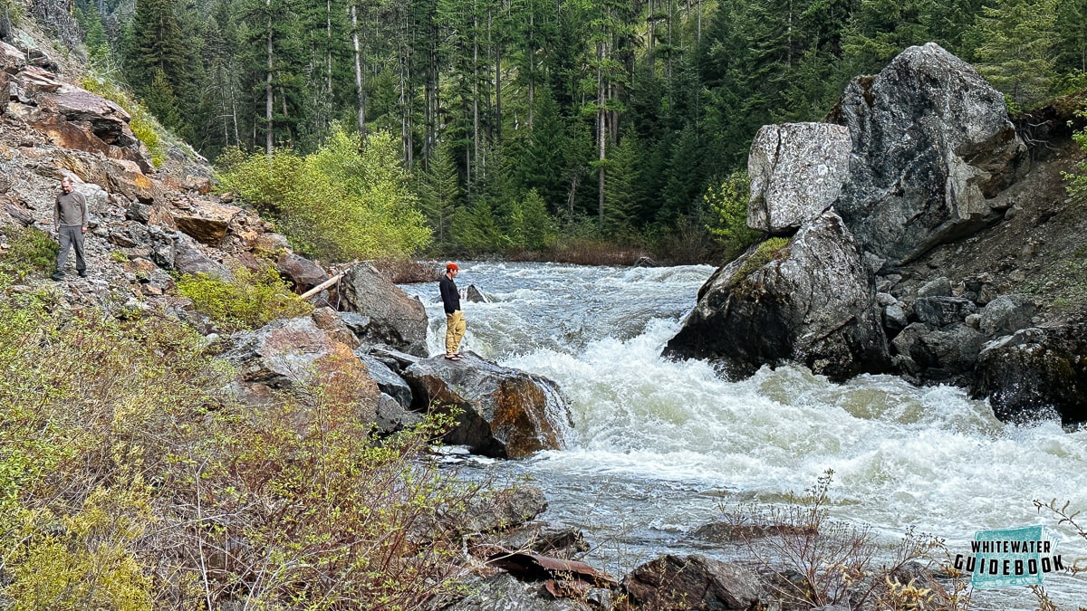 Scouting Granite Creek Falls on the Upper North Fork of the John Day River