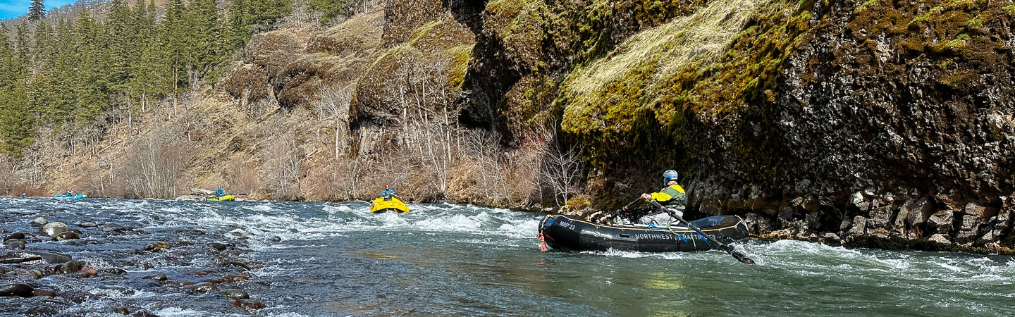 The Klickitat River between the hatchery and Leidl Campground