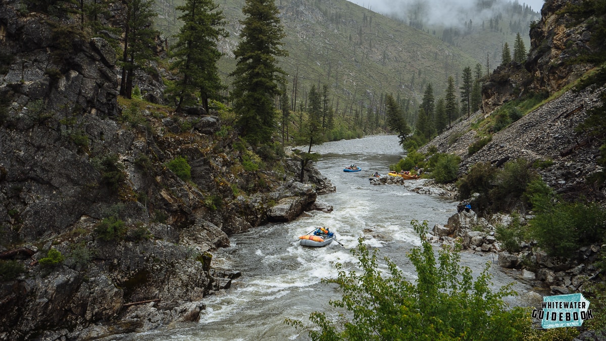 Rafting Pistol Creek Rapid on the Middle Fork of the Salmon River
