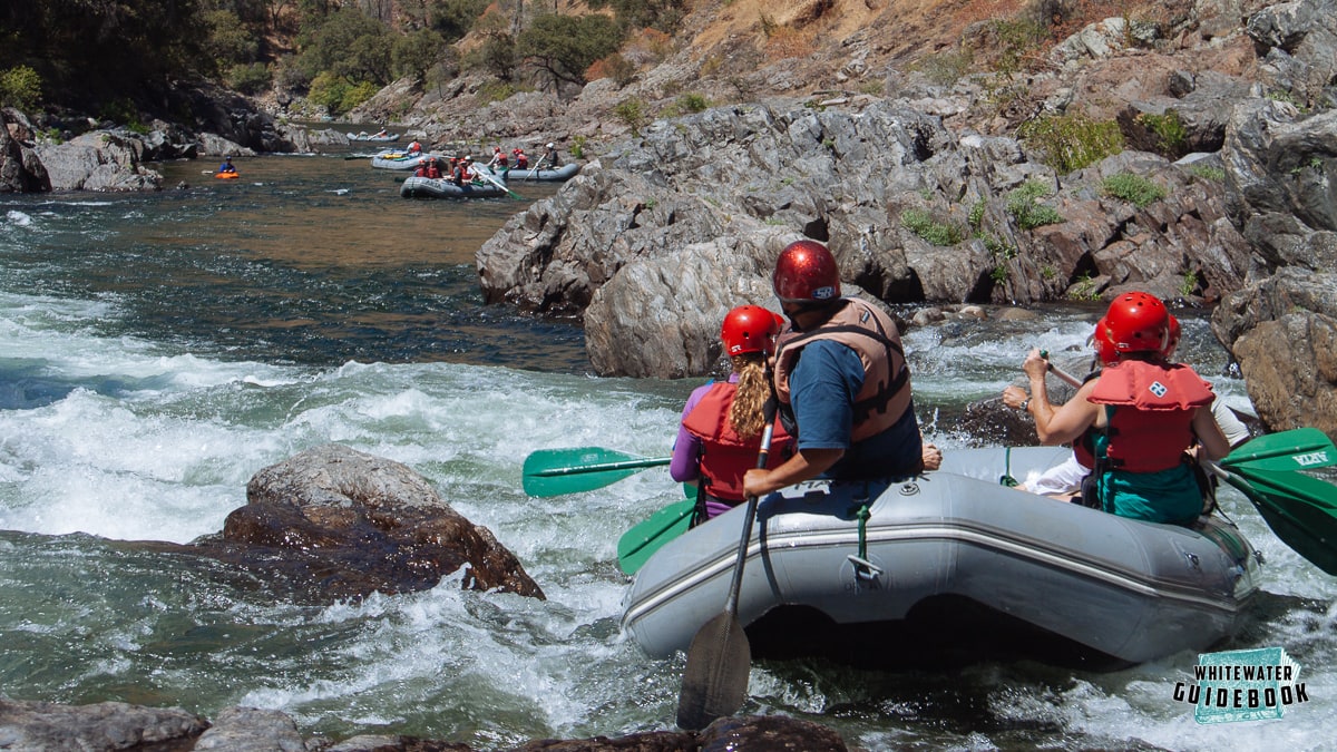 Paddle rafting the right side of Bent Thole Pin will make you go Airborne