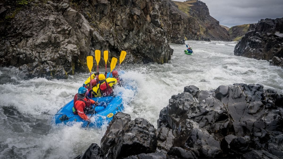 Rafting Alarm Clock Rapid on the East Glacial River