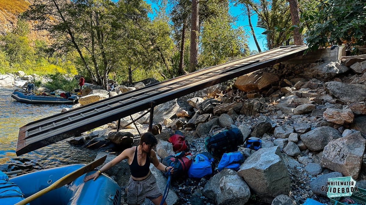 The new boat ramp at Meral's Pool on the Tuolumne River