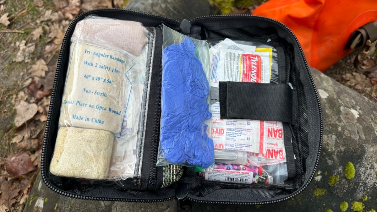 First aid kit ready to go