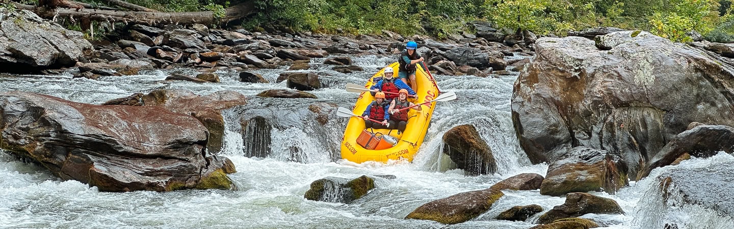 Rafting Entrance Rapid on the Chattooga River