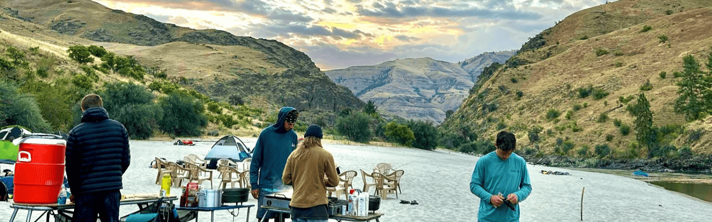 The Lower Salmon is famous for its large, sandy campsites.