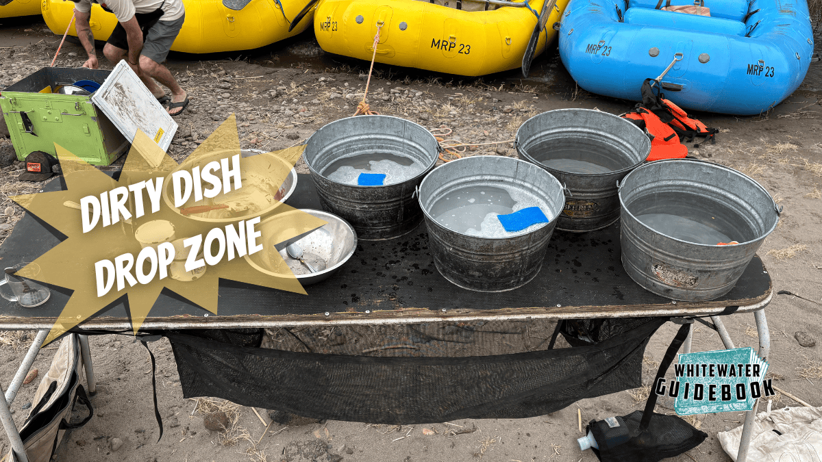 Dirty dish drop zone