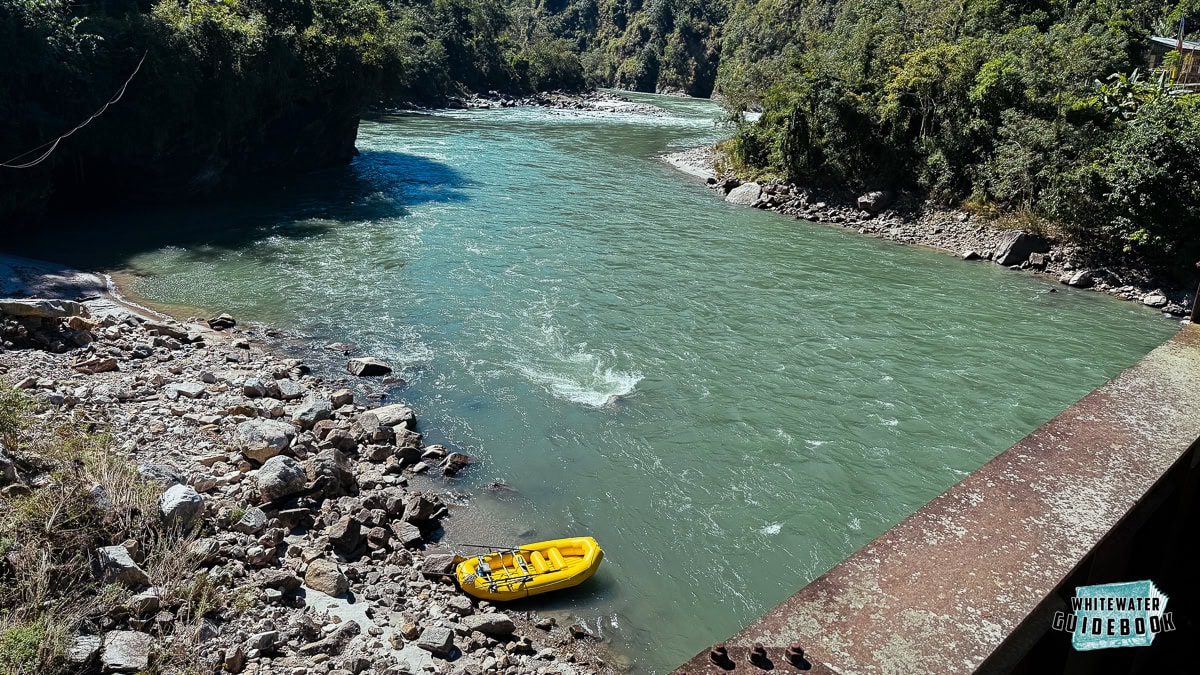 Looking towards Entry Rapid from Sunkosh Bridge