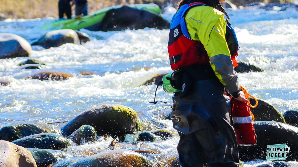 Throw Bag Practice in a Whitewater Rescue Course